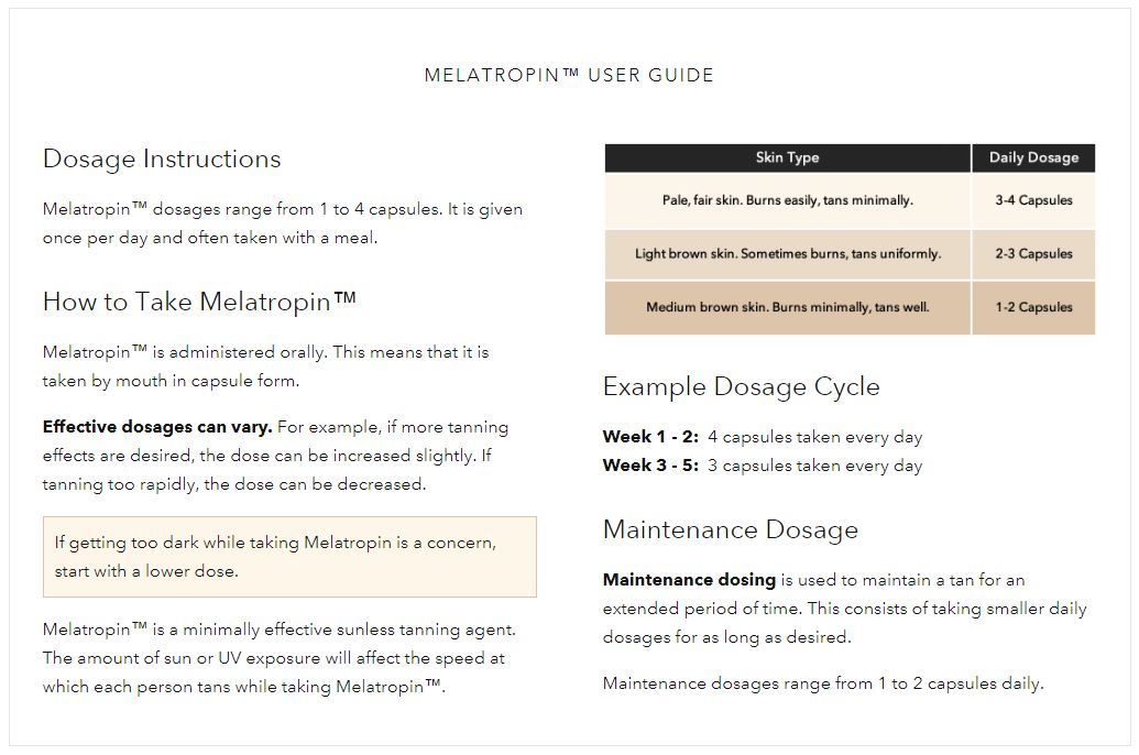 Melatropin User Guide